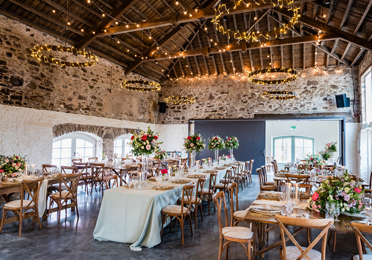 Kinclune Steading dressed for wedding breakfast